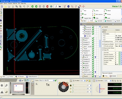 3D zobrazen namench parametr - aplikace Approve for DeMeet pro men 3D CNC micmi stroji DeMeet