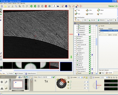 Optick definice bodu na povrchu tlesa - aplikace Approve for DeMeet pro men 3D CNC micmi stroji DeMeet